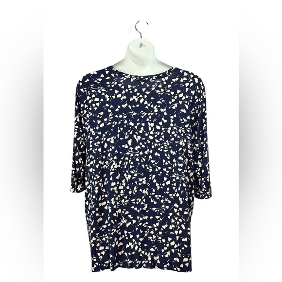 Penningtons, Navy & White Abstract Print Tunic, Plus Size 2X - Picture 6 of 8